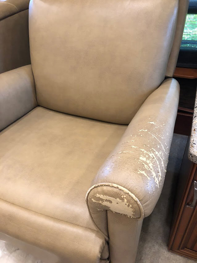 Rv Leather Furniture Ling, Can You Recover A Leather Recliner Chair