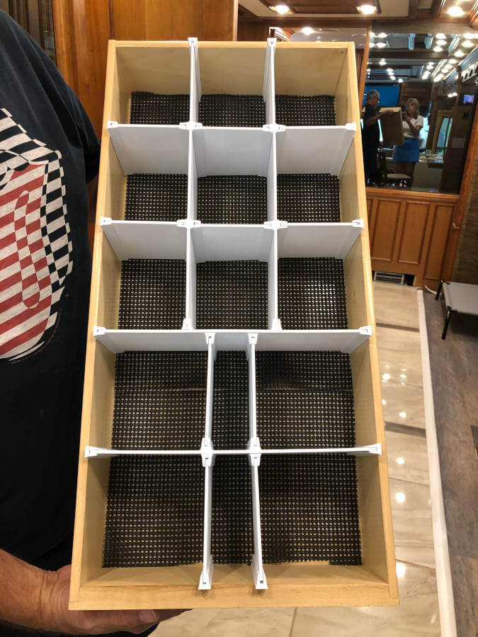 custom drawer dividers for RV