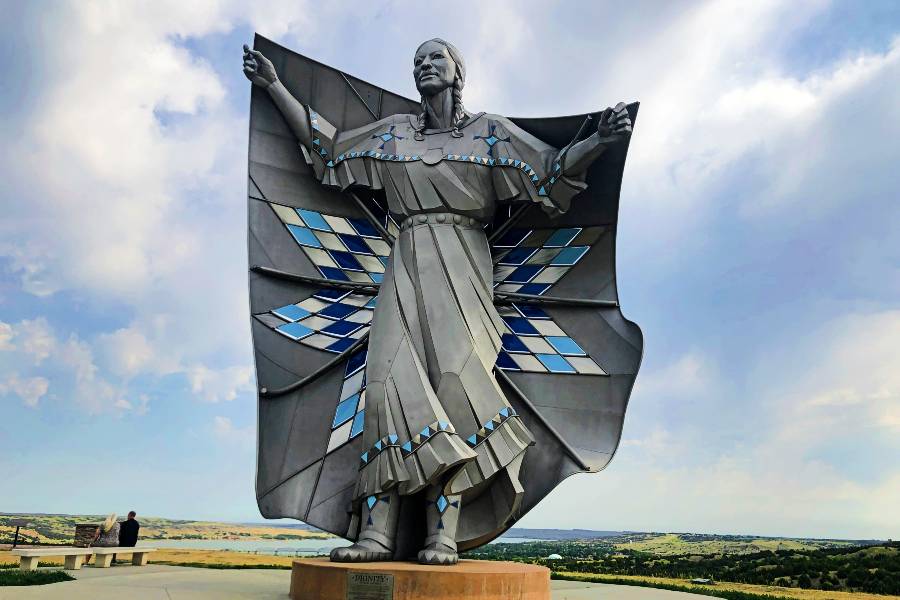 RVing in South Dakota- Dignity Statue